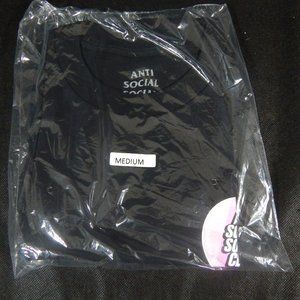 Anti Social Social Club Surfs Up Black Tee Medium ASSC SS18